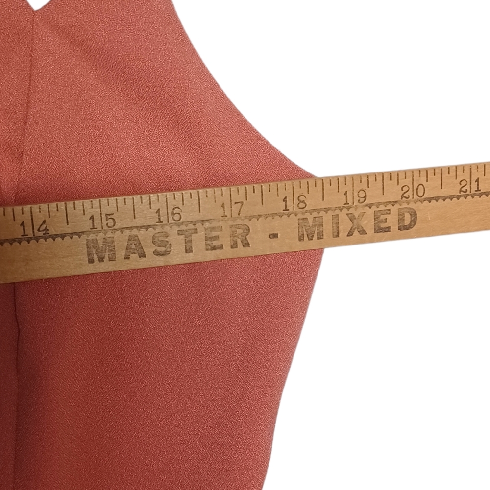 UO SILENCE + NOISE Peach Orange Strappy A Line Fit Flare Sleeveless Dress Large - Picture 7 of 10